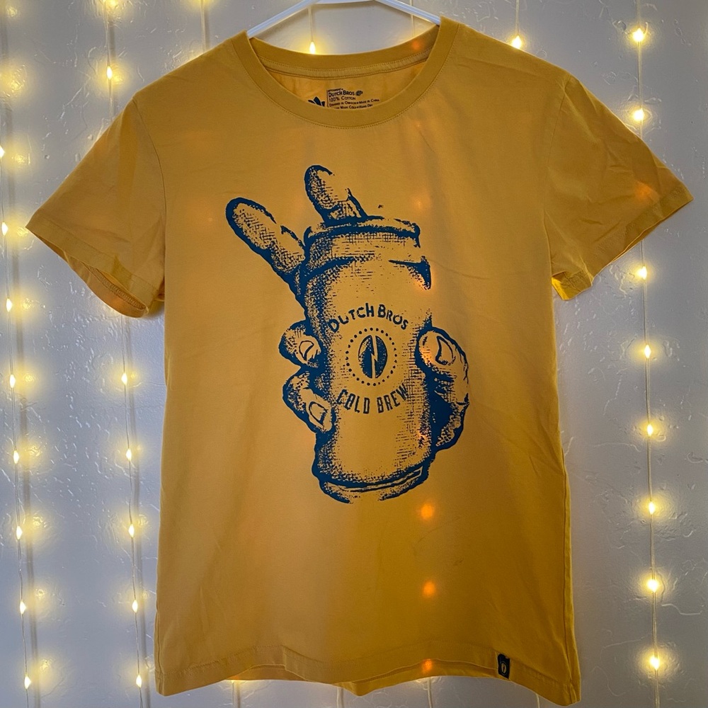 Yellow Dutch Bros Cold Brew Tee